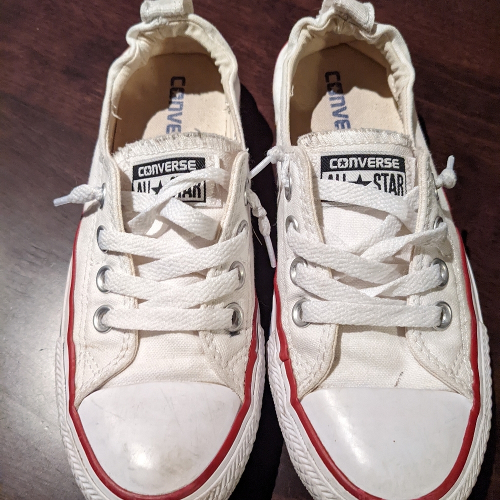 White slip on converse